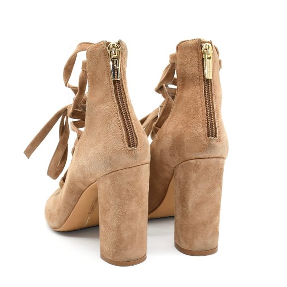 Vince Camuto Tannen Peep Toe Lace Up Pump 6.5 - Picture 6 of 7